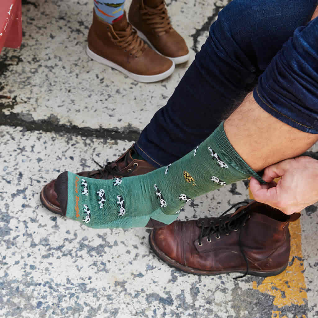 Men's Dairy Air Crew Lightweight Cushion Lifestyle Sock - Image 3