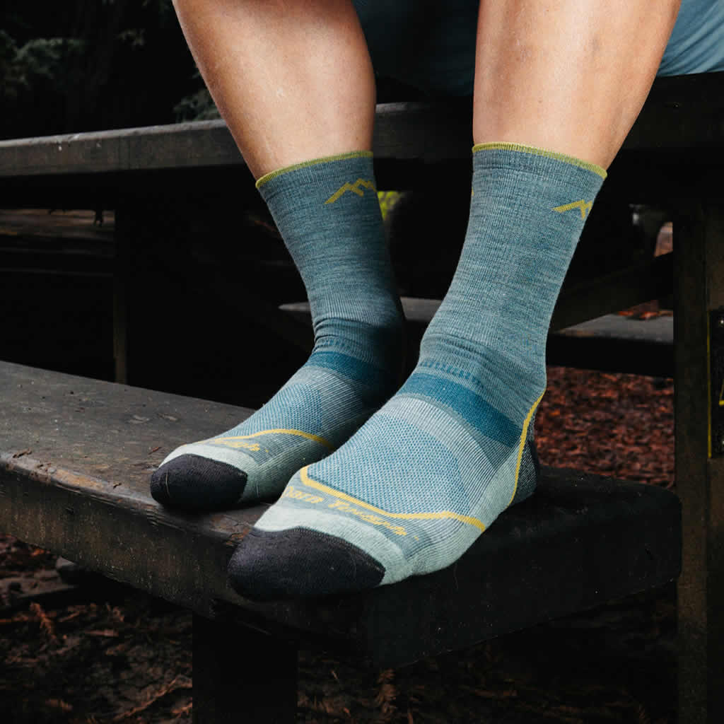 Men's Light Hiker Micro Crew Lightweight Hiking Socks - Image 7