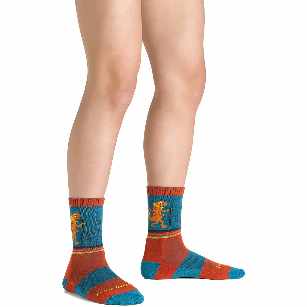Kids' Sal Micro Crew Lightweight Cushion Hiking Sock - Image 4