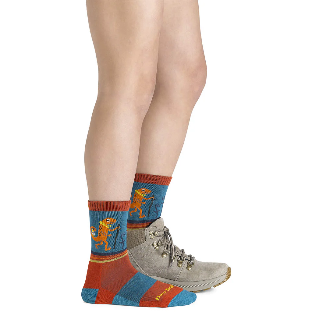 Kids' Sal Micro Crew Lightweight Cushion Hiking Sock - Image 5