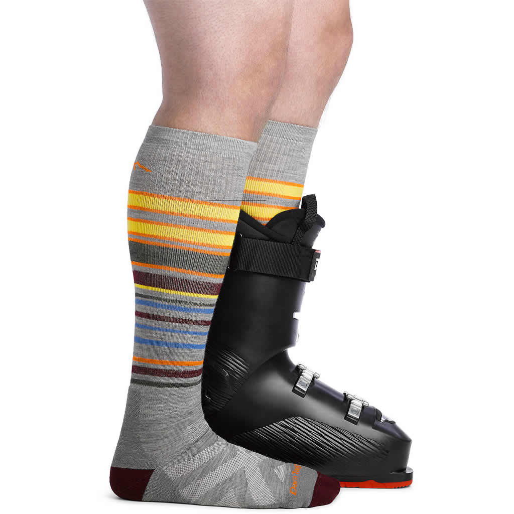 Men's Snowpack Over-the-Calf Midweight Cushion Ski and Snowboard Sock - Image 5