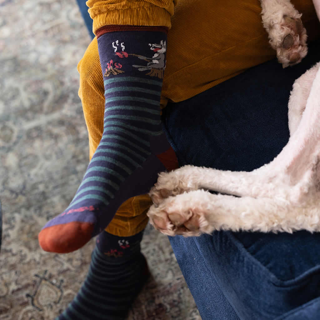 Men's Wild Life Crew Lightweight Cushion Lifestyle Sock - Image 9