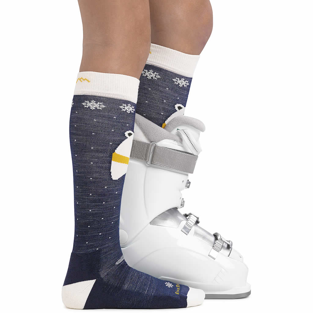 Kids' Polar Bear Over-the-Calf Midweight Ski and Snowboard Socks - Image 3