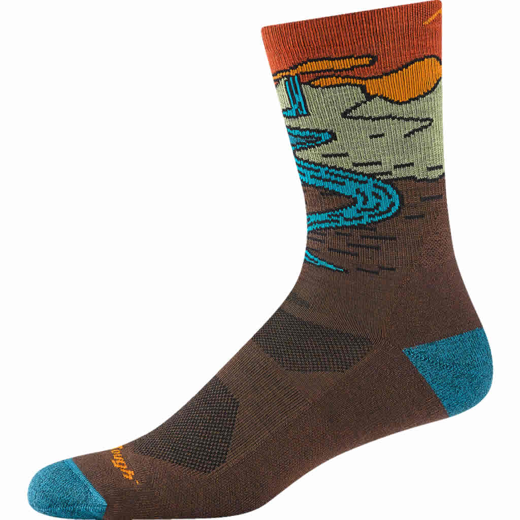Men's Chasing Waterfalls Micro Crew Lightweight Hiking Socks - Image 3