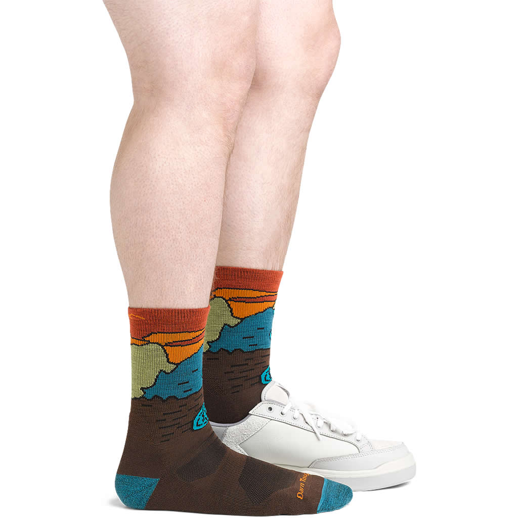 Men's Chasing Waterfalls Micro Crew Lightweight Hiking Socks - Image 5