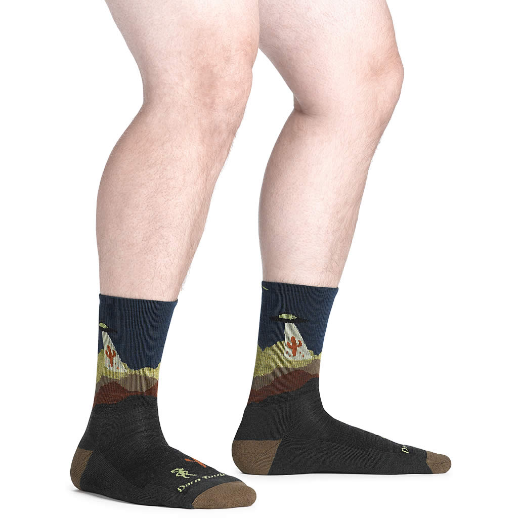 Men's Spaced Out Micro Crew Lightweight Hiking Socks - Image 7