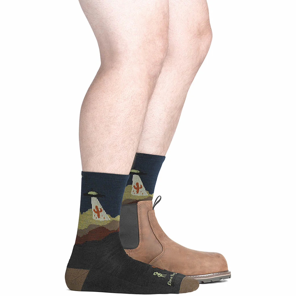 Men's Spaced Out Micro Crew Lightweight Hiking Socks - Image 8