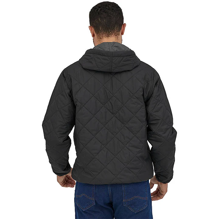 Men's Diamond Quilted Bomber Hoody - Image 6