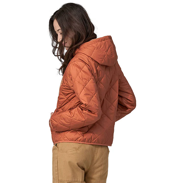Women's Diamond Quilted Bomber Hoody - Image 4