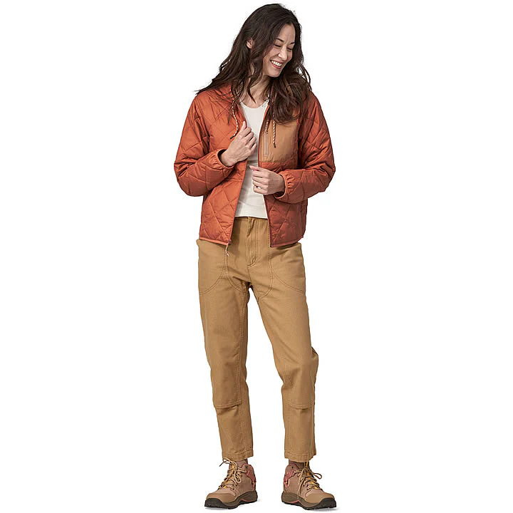 Women's Diamond Quilted Bomber Hoody - Image 5