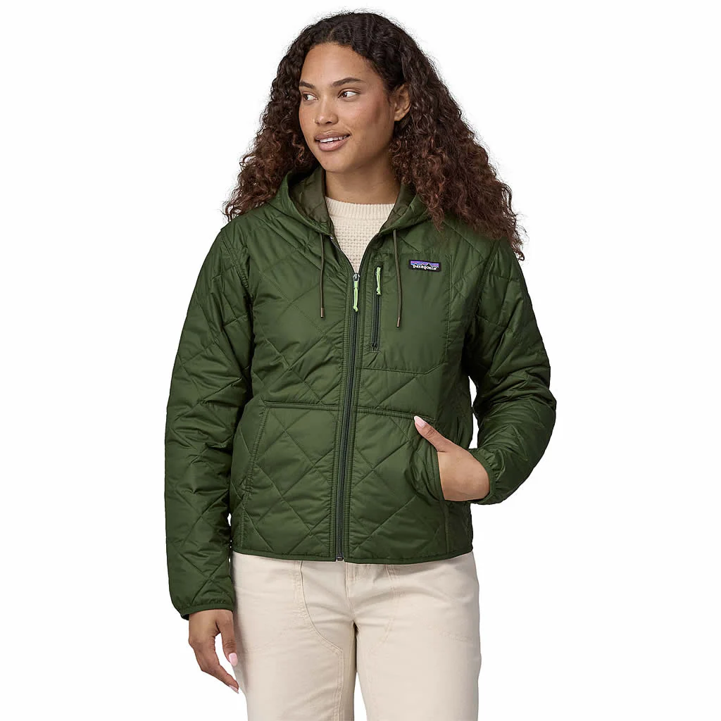Women's Diamond Quilted Bomber Hoody - Image 10