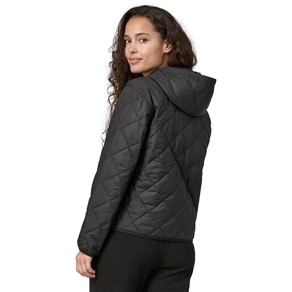 Women's Diamond Quilted Bomber Hoody - Image 4