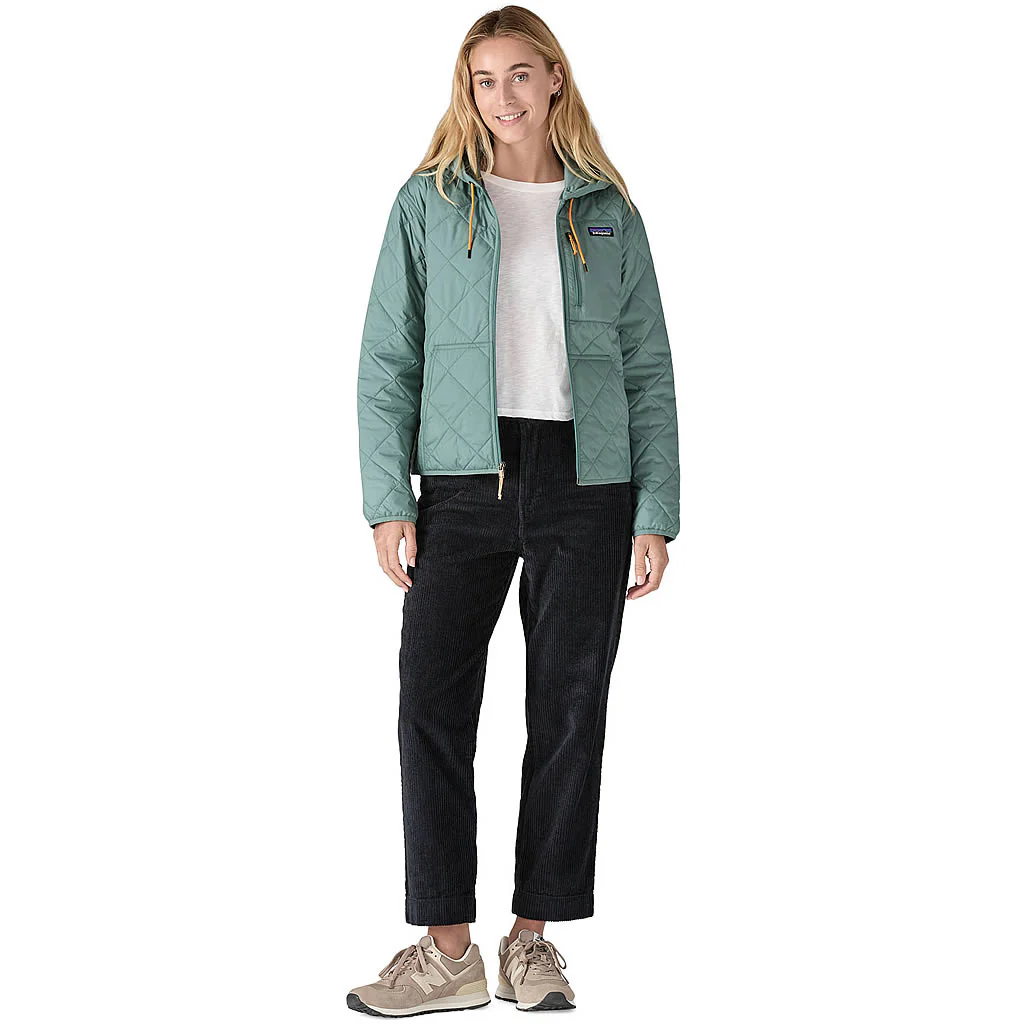 Women's Diamond Quilted Bomber Hoody - Image 8