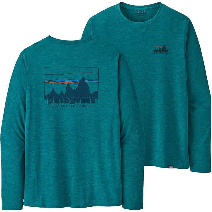 Men's Long-Sleeved Capilene Cool Daily Graphic Shirt - Image 2