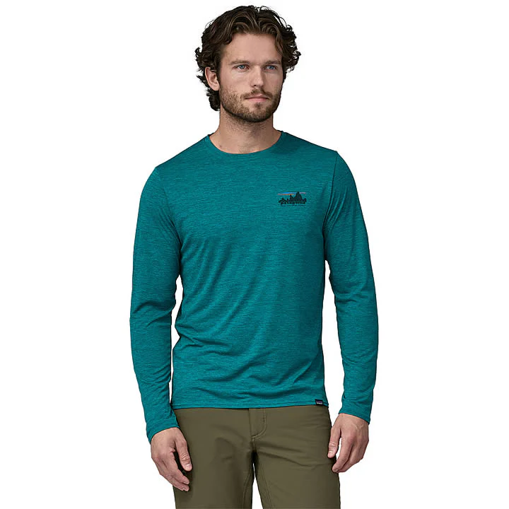 Men's Long-Sleeved Capilene Cool Daily Graphic Shirt - Image 5