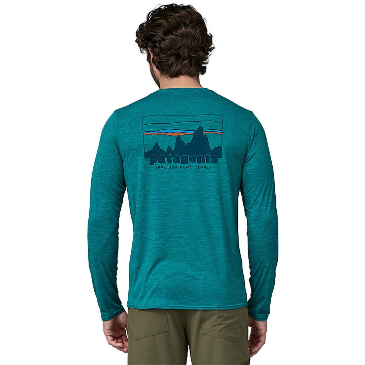 Men's Long-Sleeved Capilene Cool Daily Graphic Shirt - Image 6