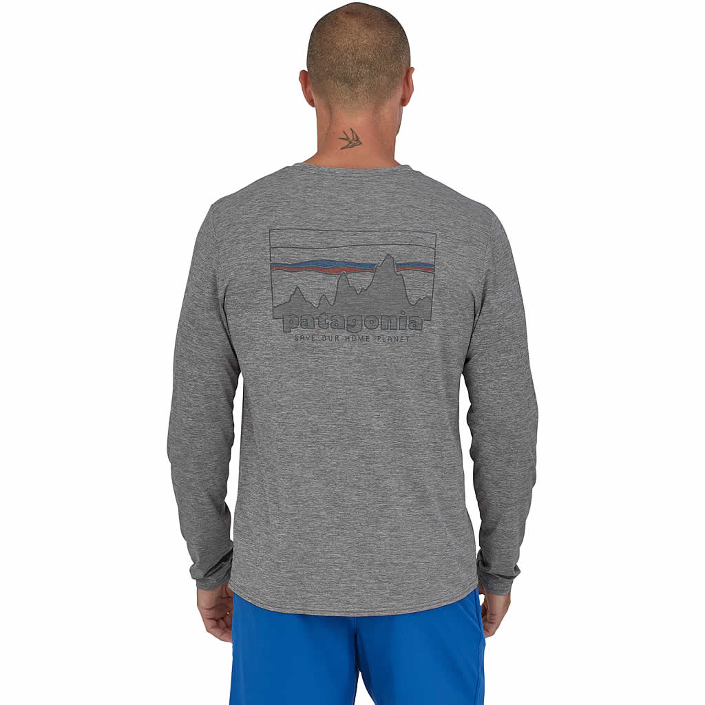 Men's Long-Sleeved Capilene Cool Daily Graphic Shirt - Image 6