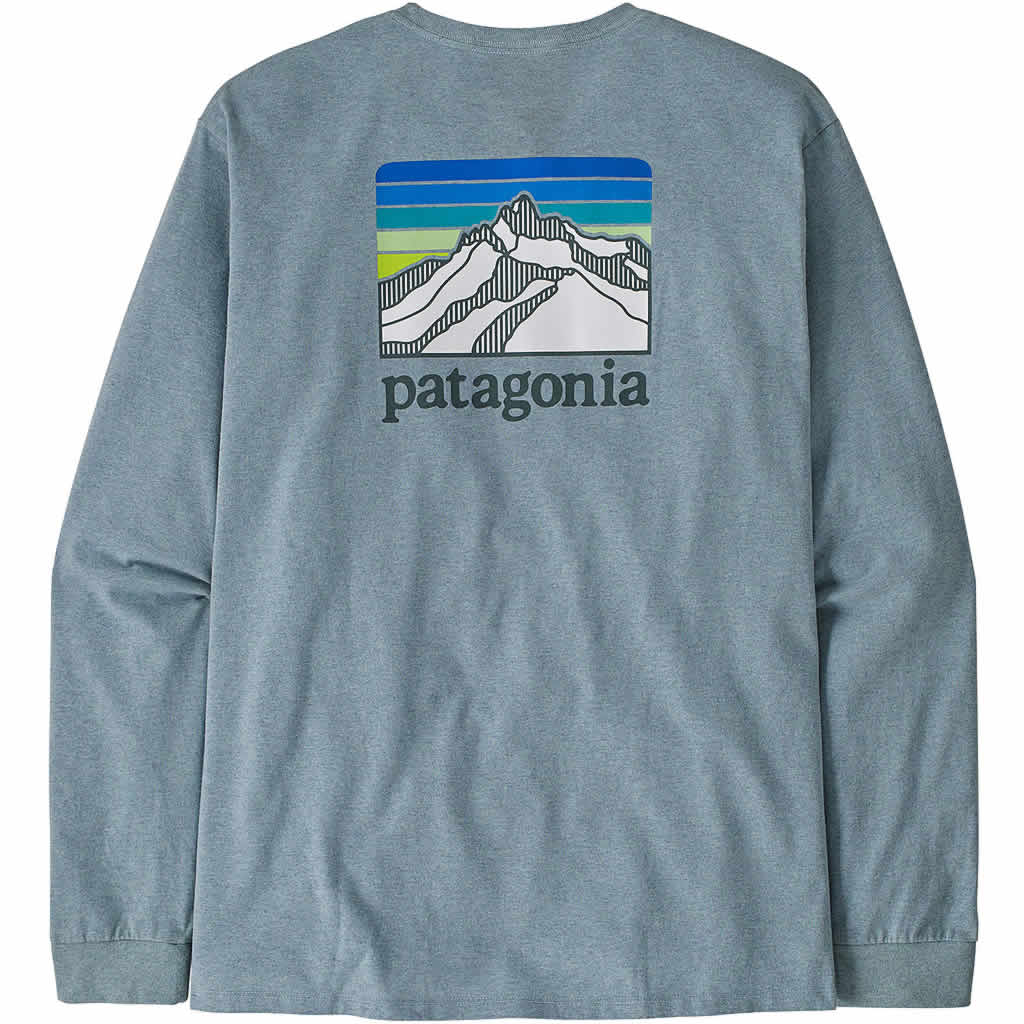 Men's Long-Sleeved Line Logo Ridge Responsibili-Tee