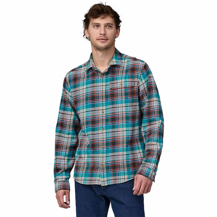 Men's LongSleeved Cotton in Conversion Lightweight Fjord Flannel Shirt - Image 3