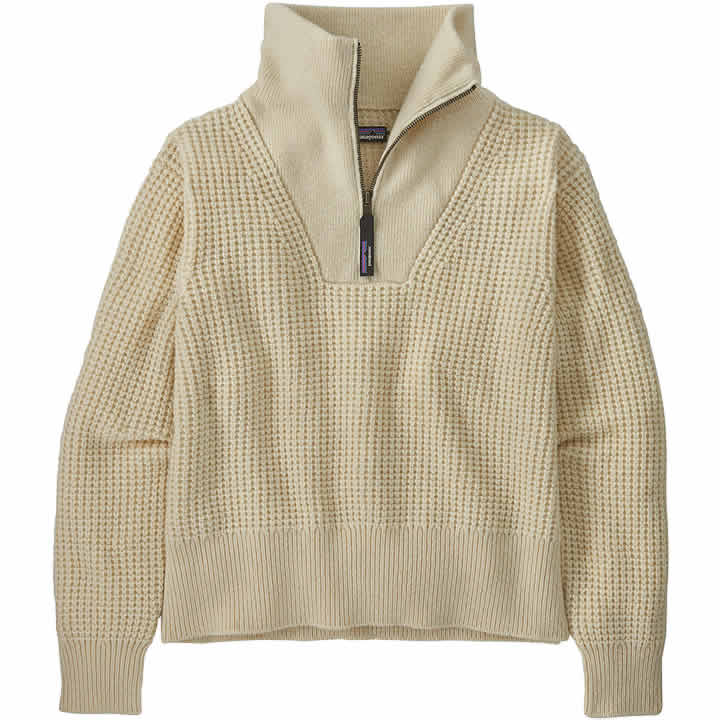 Women's Recycled Wool-Blend 1/4 Zip Sweater