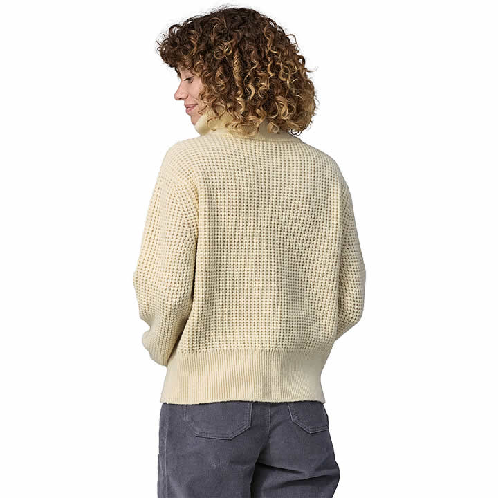 Women's Recycled Wool-Blend 1/4 Zip Sweater - Image 4