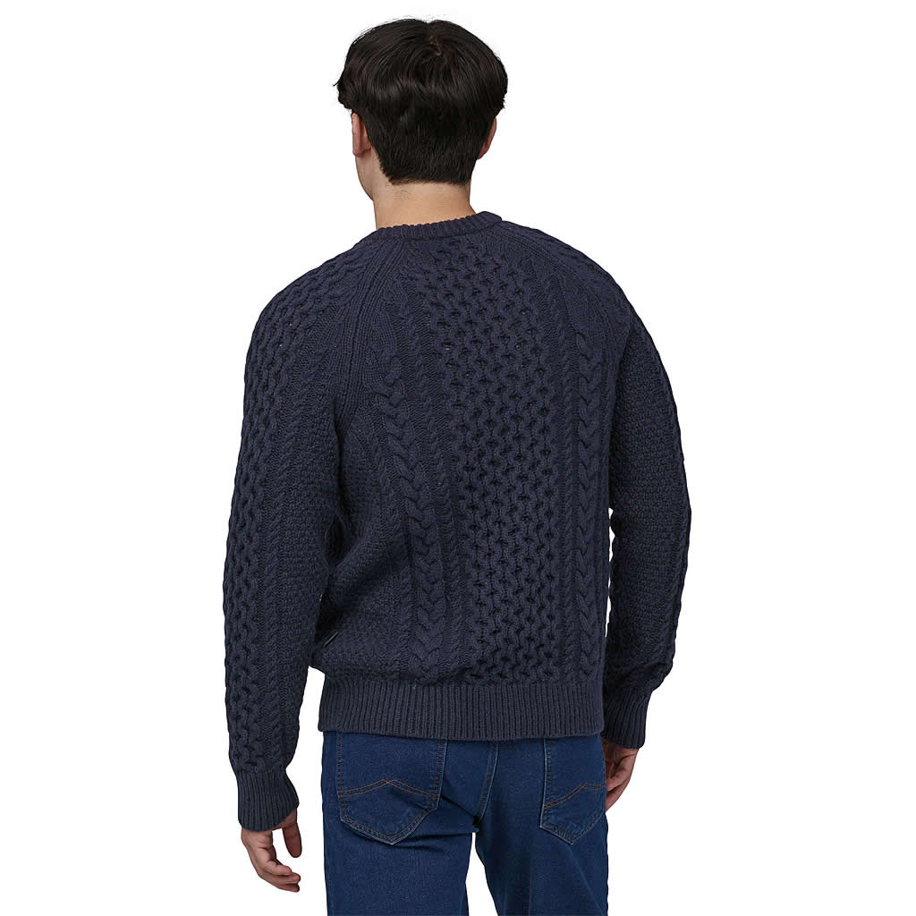 Recycled Wool-Blend Cable Knit Crewneck Sweater - Image 8