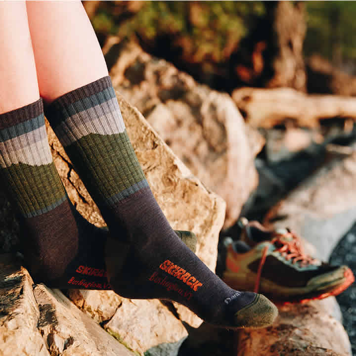 Green Mountain Hiker Micro Crew Cushion Sock Unisex - Image 4