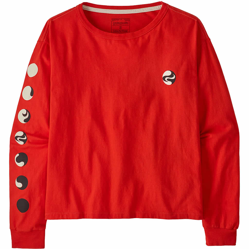 Women's Long-sleeved Earth Flow Easy Cut Organic T-Shirt - Image 4