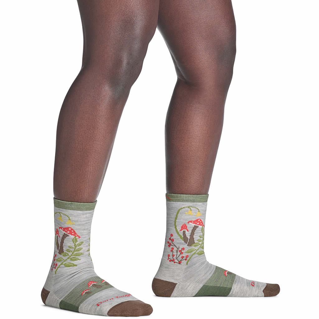 Women's Mellow Mushrooms Micro Crew Lightweight Hiking Socks - Image 3