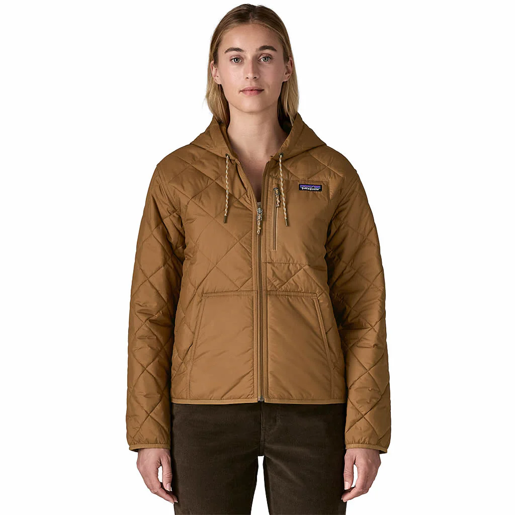 Women's Diamond Quilted Bomber Hoody - Image 12