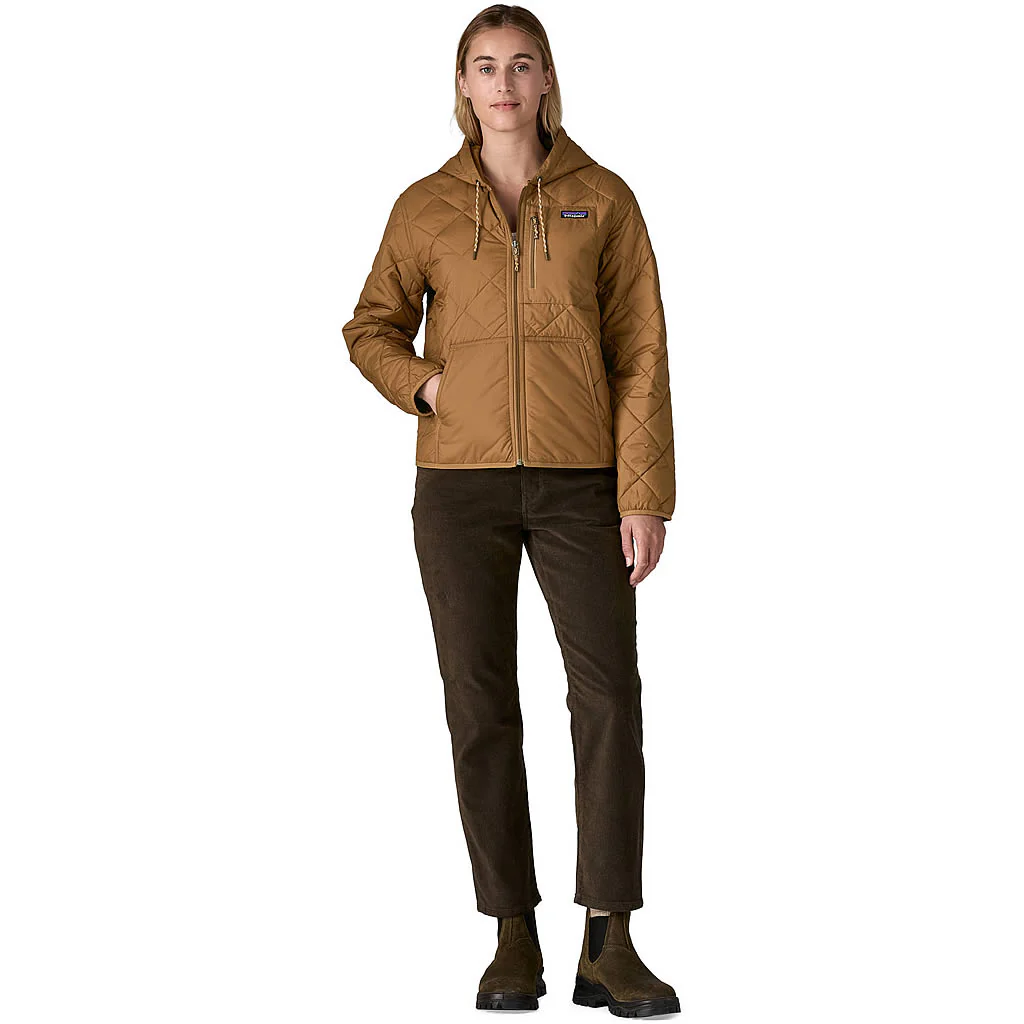 Women's Diamond Quilted Bomber Hoody - Image 14