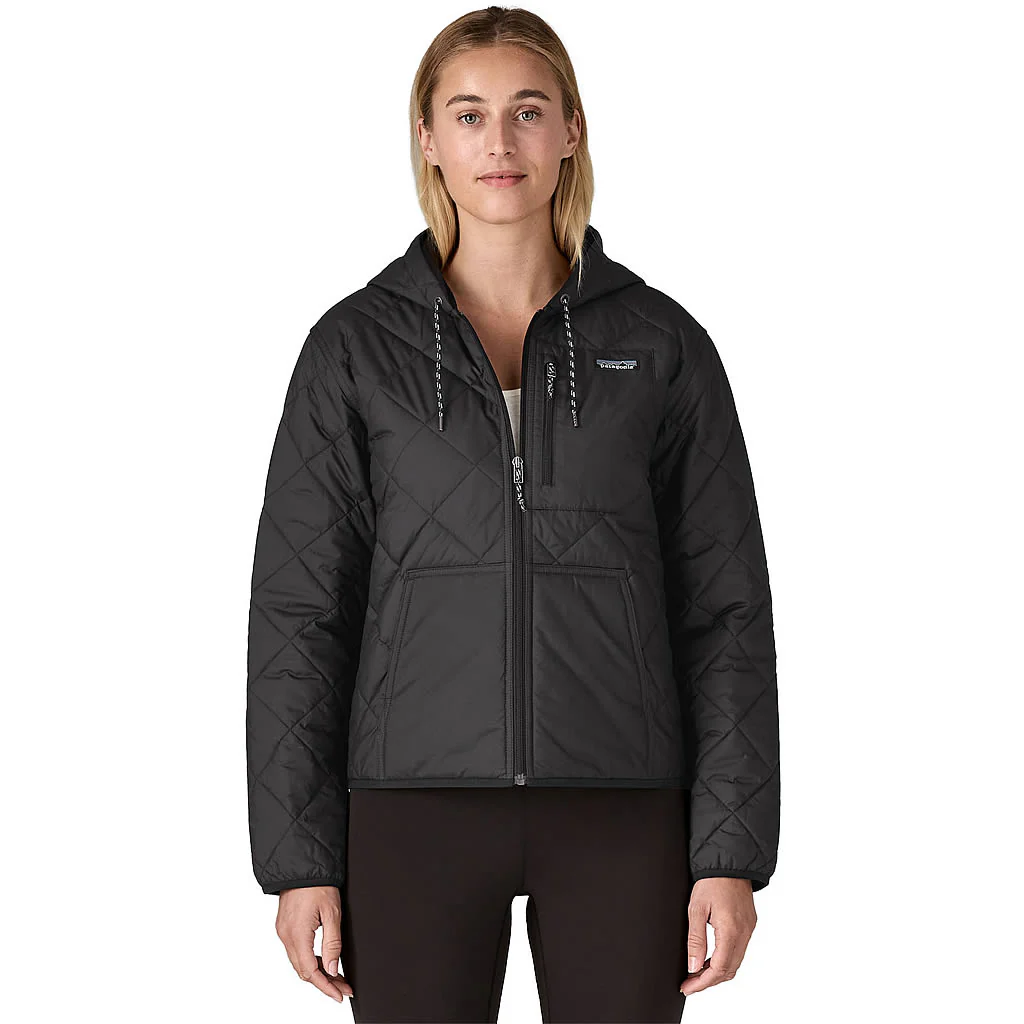 Women's Diamond Quilted Bomber Hoody - Image 3