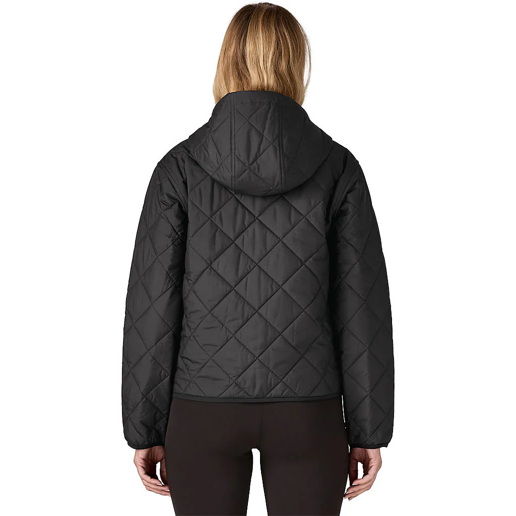 Women's Diamond Quilted Bomber Hoody - Image 4