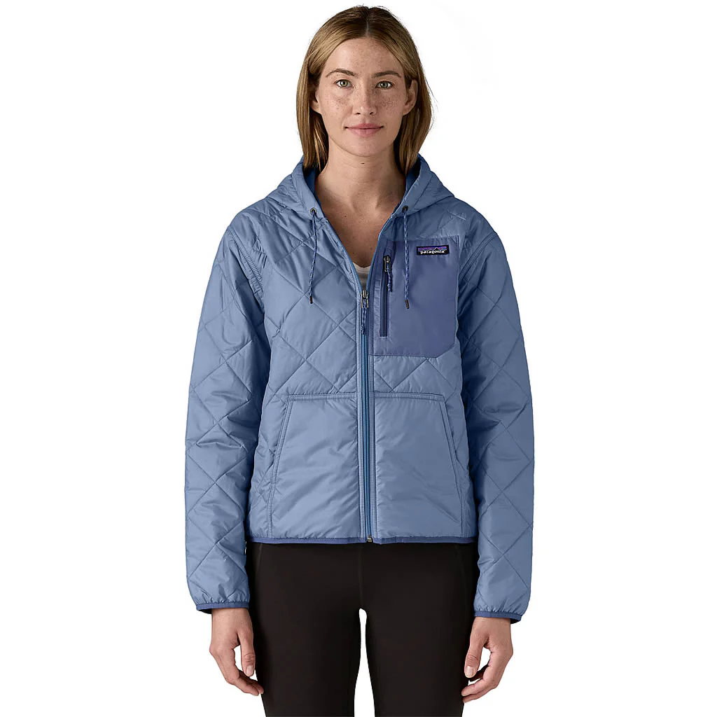 Women's Diamond Quilted Bomber Hoody - Image 6